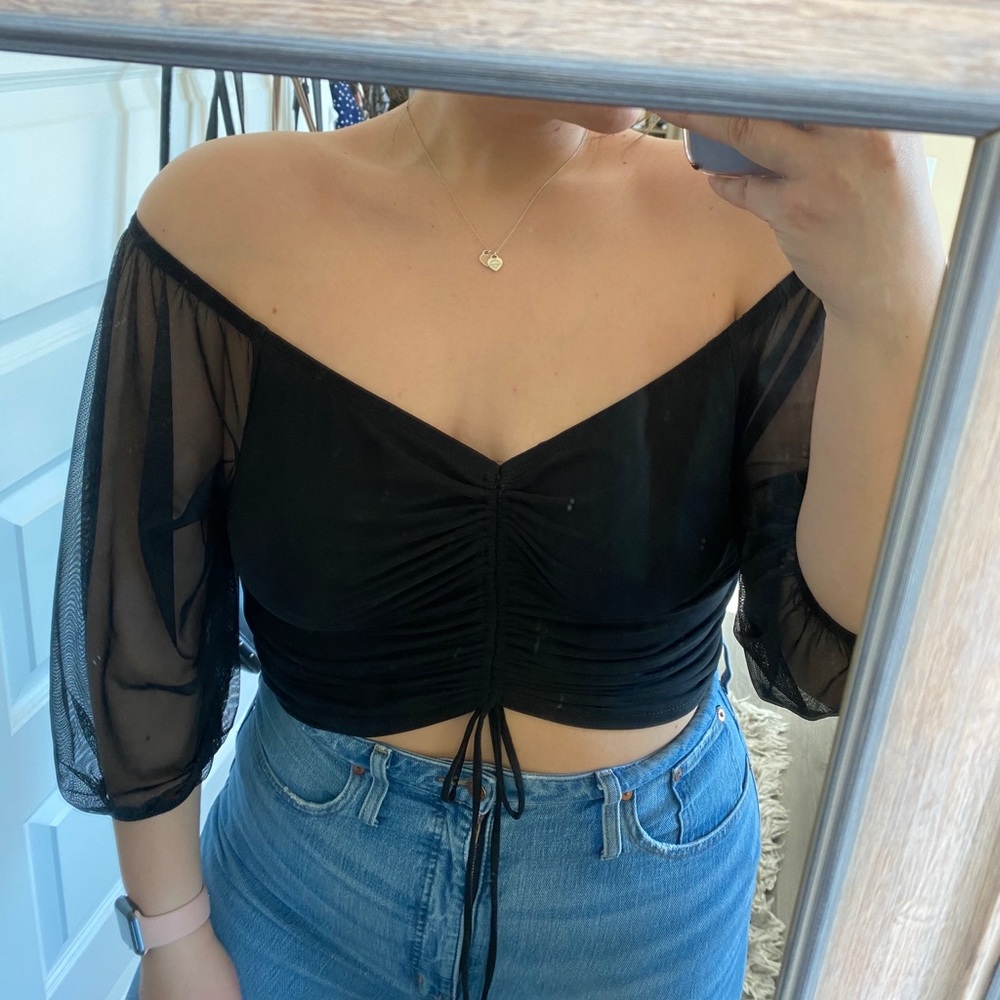 Free Press off the shoulder crop